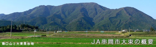 JA串間市大束の概要：龍口山と大東原台地